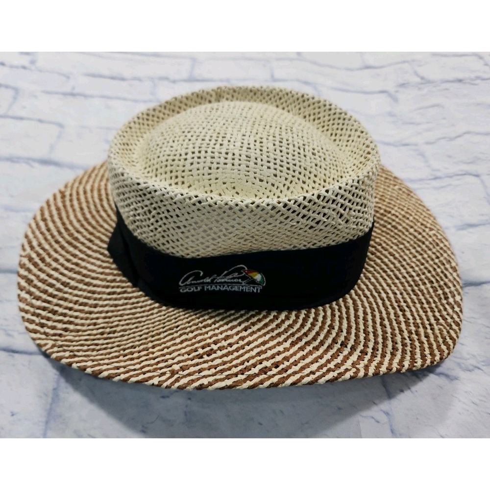 Disney World Arnold Palmer Golf Management Bay Hill Straw Hat Ahead Headwear S/M